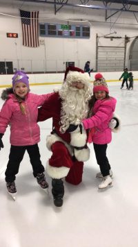 Skating with Santa Holidays in The Heights