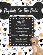 puptails on the patio