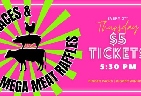 races and mega meat raffle